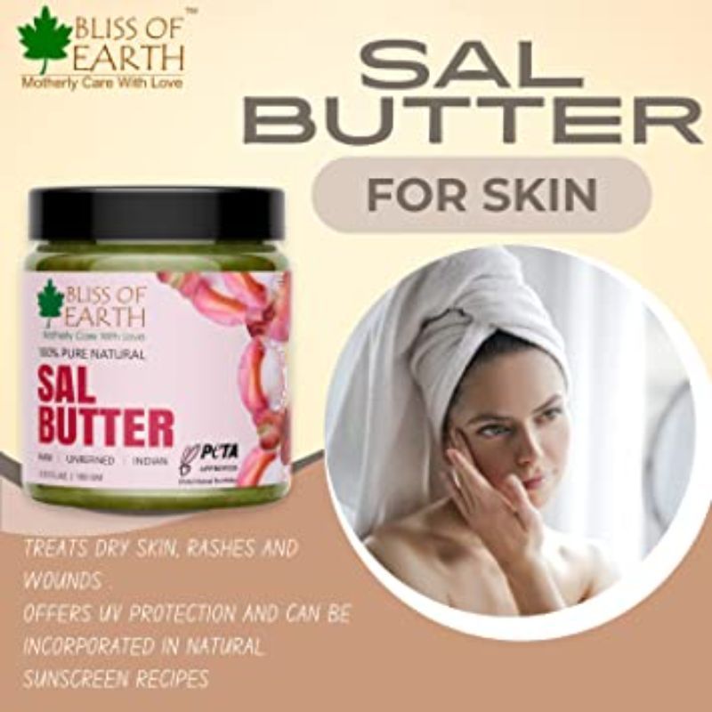 Buy Bliss Of Earth 100% Pure Natural Sal Butter - Raw & Unrefined Online