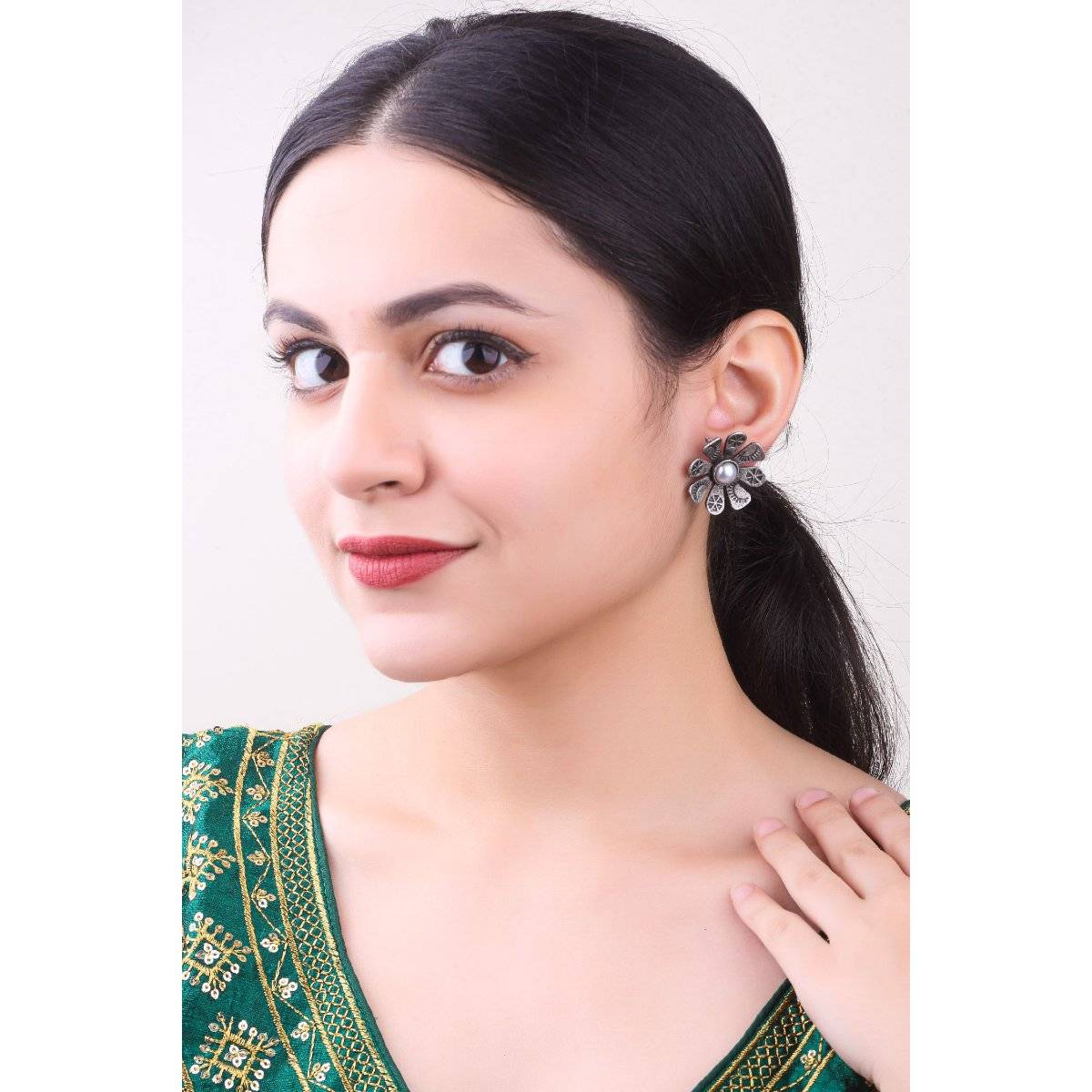 GRIIHAM Silver Plated Cute Earrings