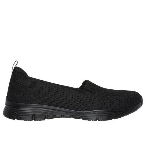 Buy SKECHERS Women Seager Black Casual Slip On Loafers Online