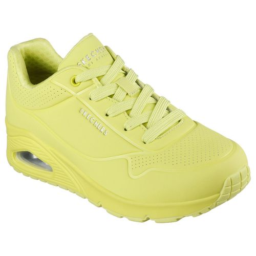 SKECHERS Women Uno Stand On Air Lime Green Casual Lace Up Sneakers (UK 6)