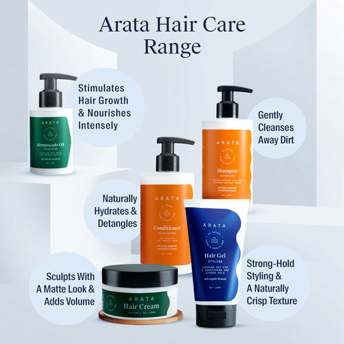 Arata Natural Hair Styling Cream: Buy Arata Natural Hair Styling Cream  Online at Best Price in India | NykaaMan