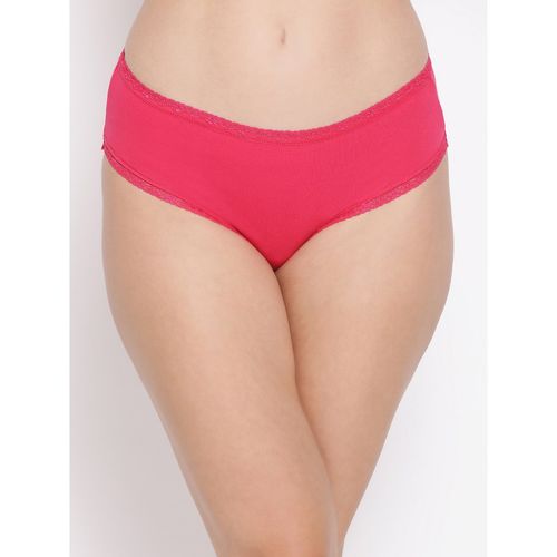 Buy Clovia Cotton Spandex Medium waist Outer elastic Hipster Panty