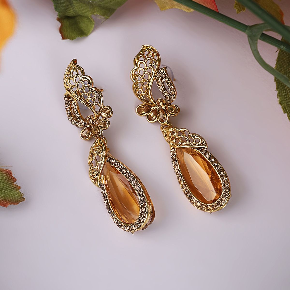 Classy Gold Drop Earrings
