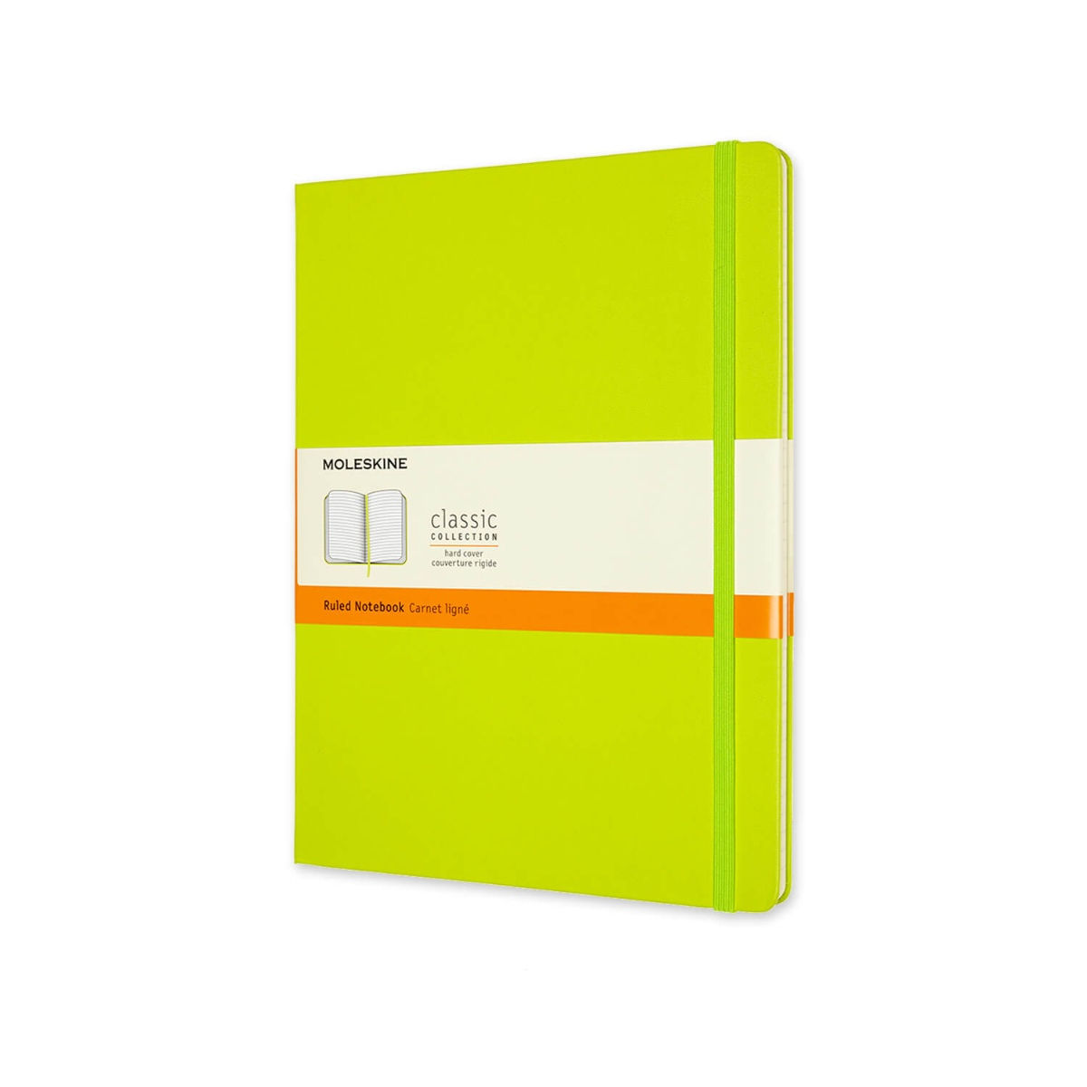 MOLESKINE Classic Extra Large Hard Cover Notebook (Ruled) Lemon Green