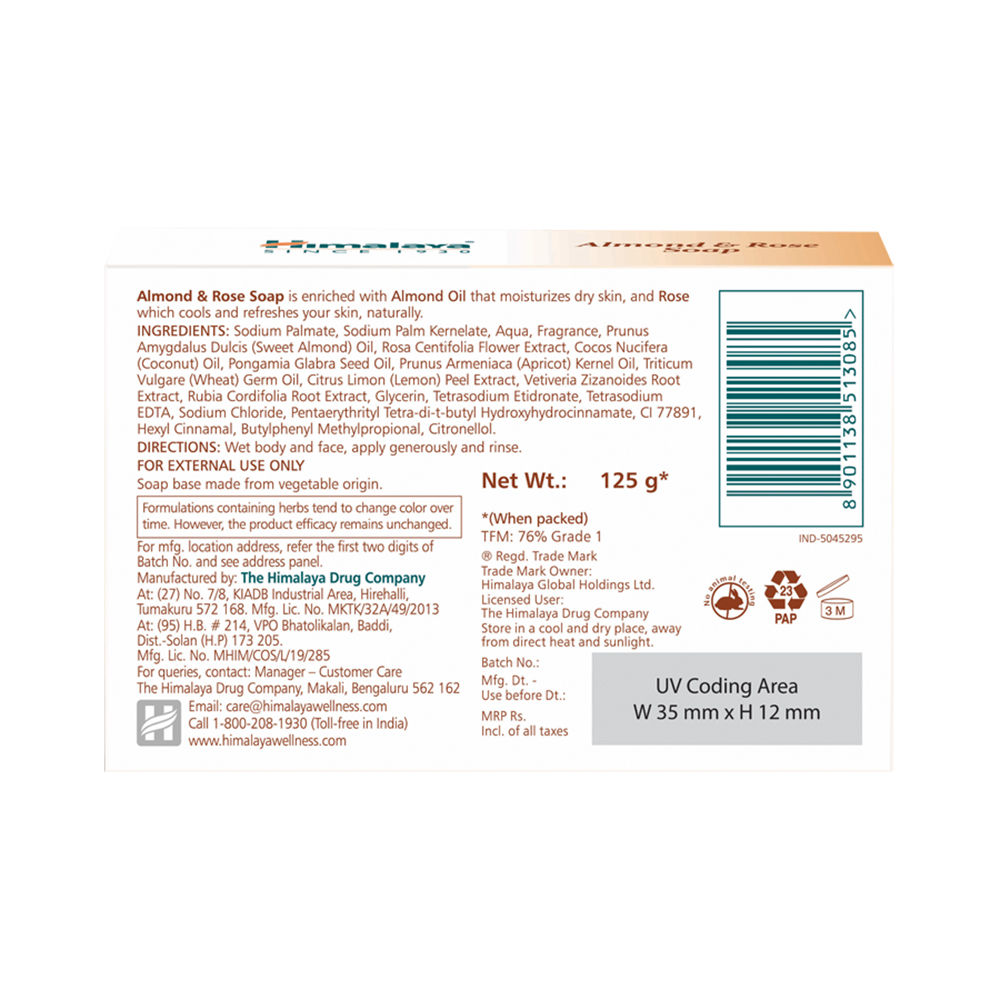 himalaya rose and almond soap price