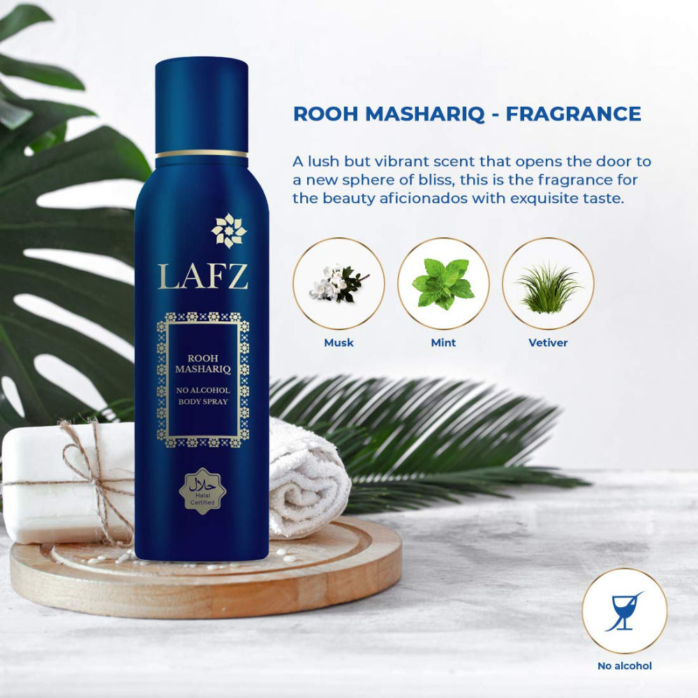 LAFZ Rooh Mashariq No Alcohol Body Spray for Men: Buy LAFZ Rooh ...