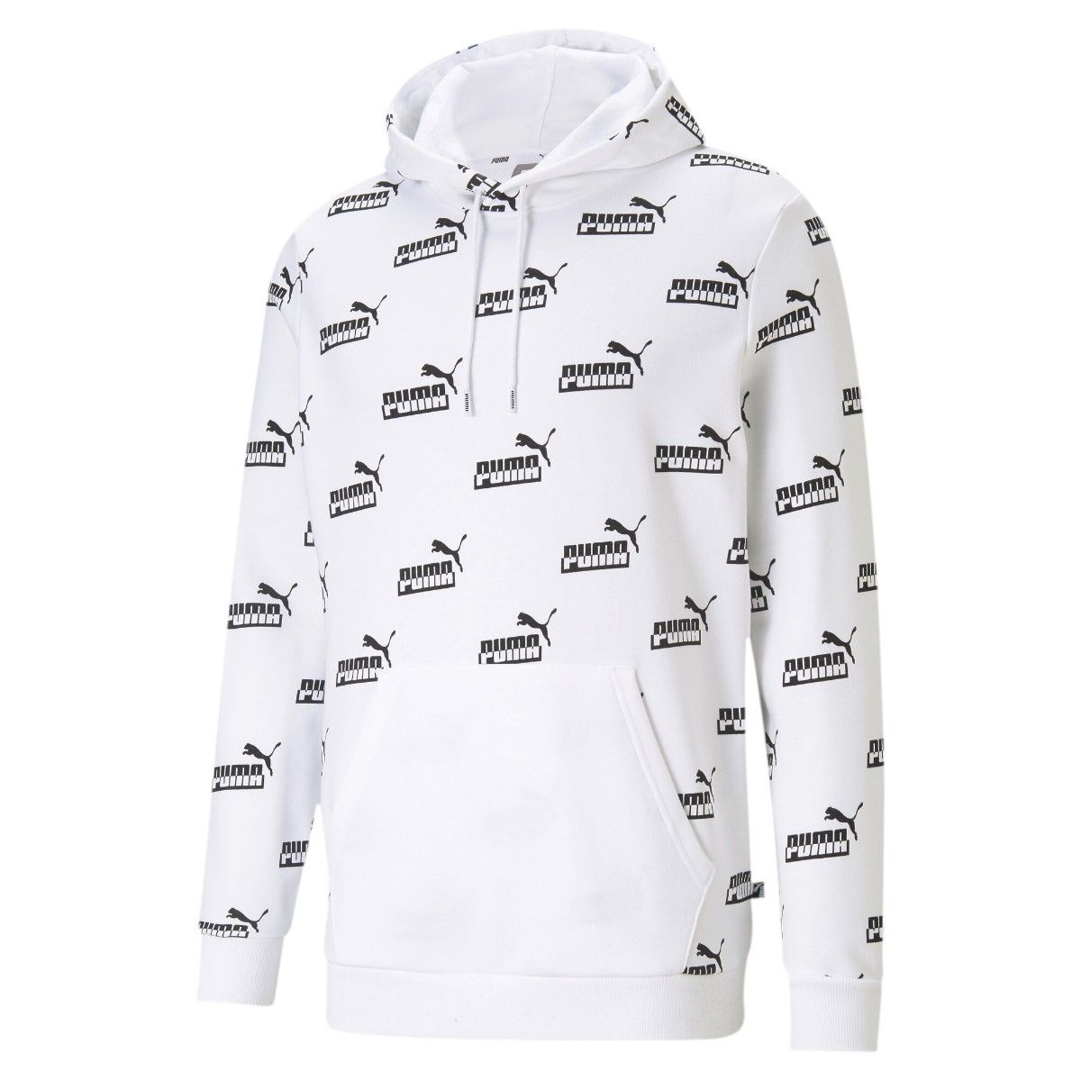 AOP Unisex Pullover Hoodie black outlet white