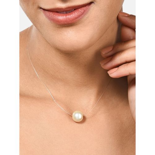 Pearl Clear Necklace. Clear String Pearl Necklace. Pearl Choker, , Floating  Pearls, Illusion Necklace, Invisible Cord Necklace Charm for Women