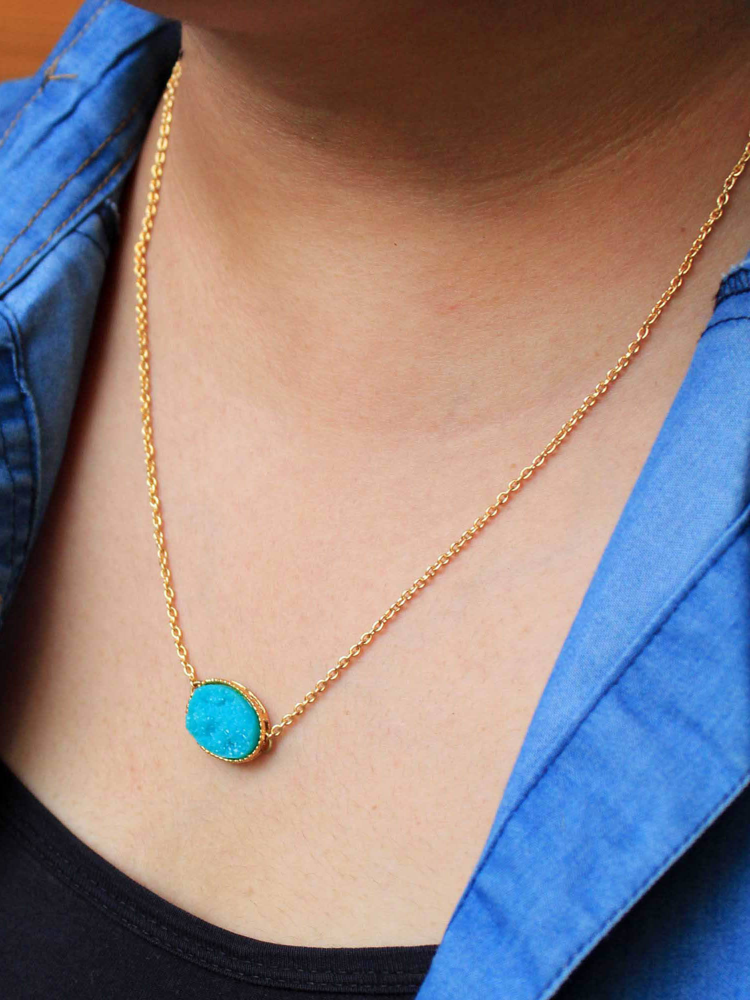 BeAbhika Druzy Stone Necklace