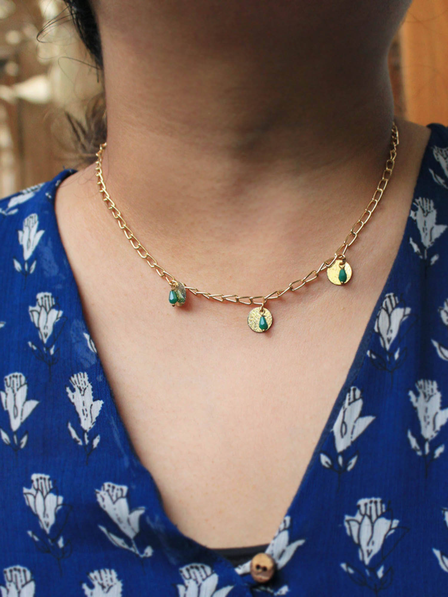 BeAbhika Tiny Coins Necklace