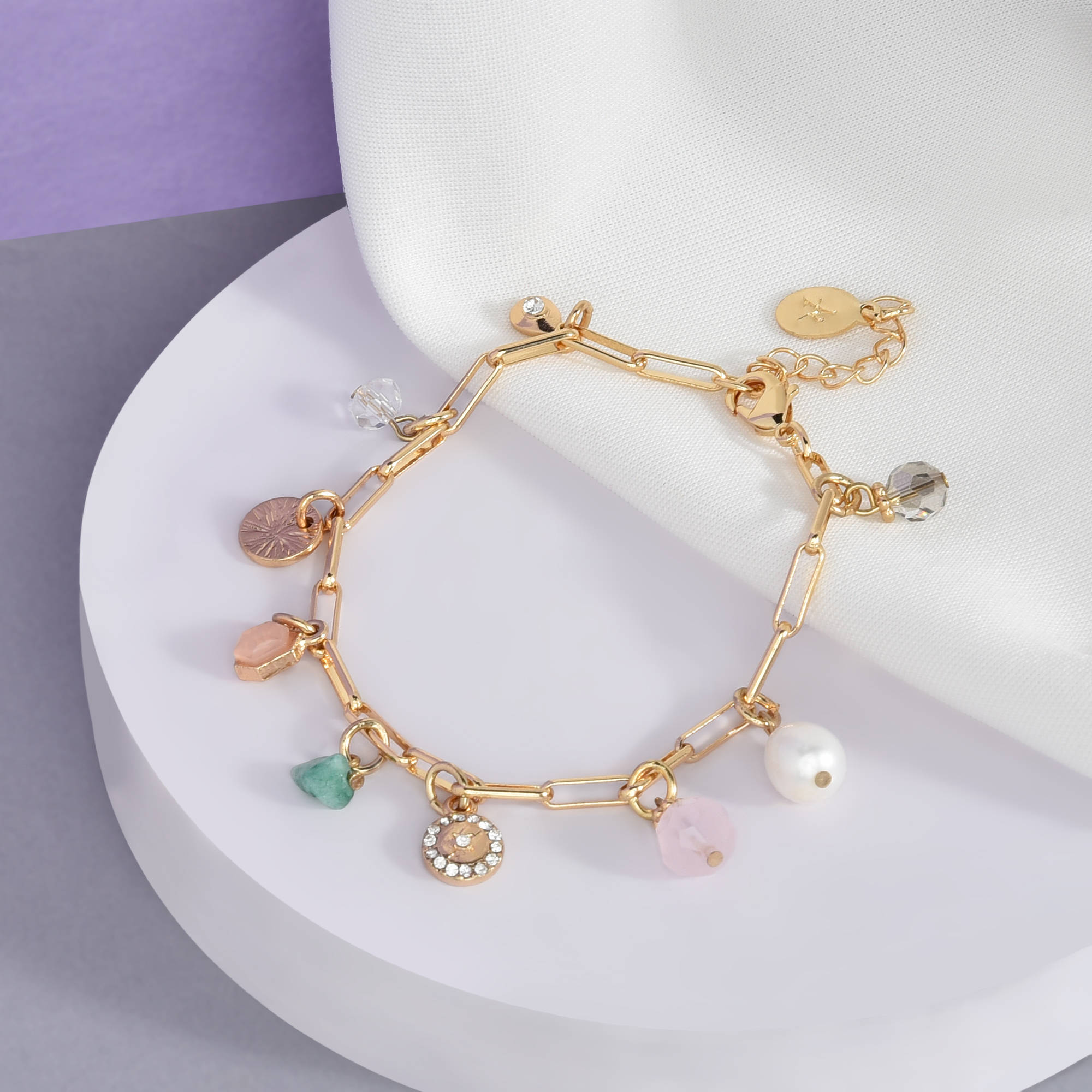 Accessorize London Women's Meadow Muse Charmy Bracelet