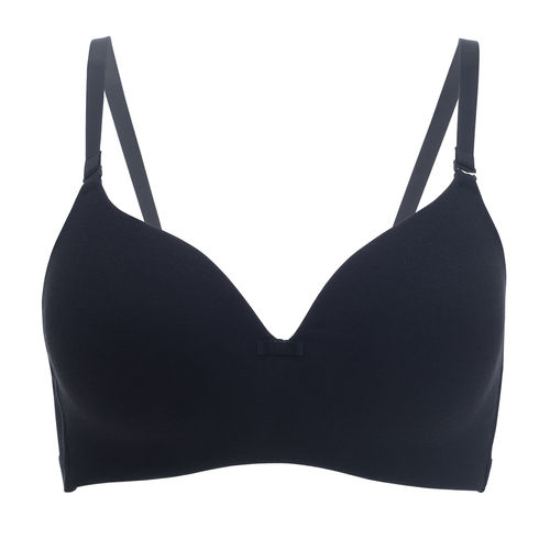 Buy Nykd by Nykaa Breathe Cotton Padded Wireless T-Shirt Bra 3/4th Coverage  - Black NYB002 Online