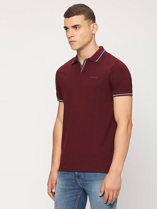 Tee-shirt Pepe Jeans Bordeaux - Taille S - Neuf Sans Étiquettes - Textile Jean - Homme