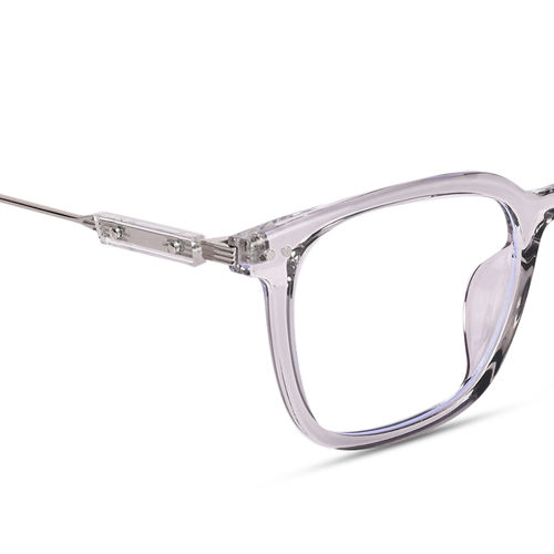 Nors - Square Grey Glasses For Women & Men