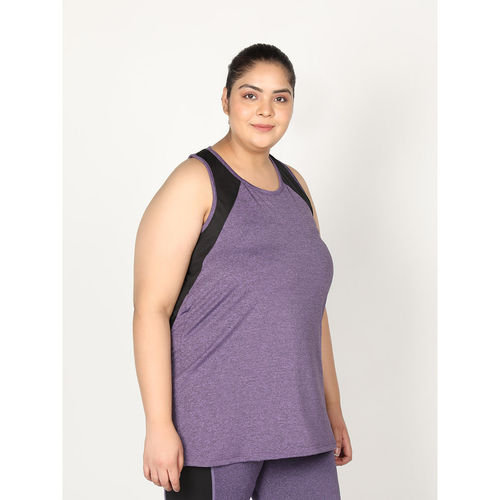 Buy CHKOKKO Colorblock Grey Women Sleeveless Sports Tank Top Online