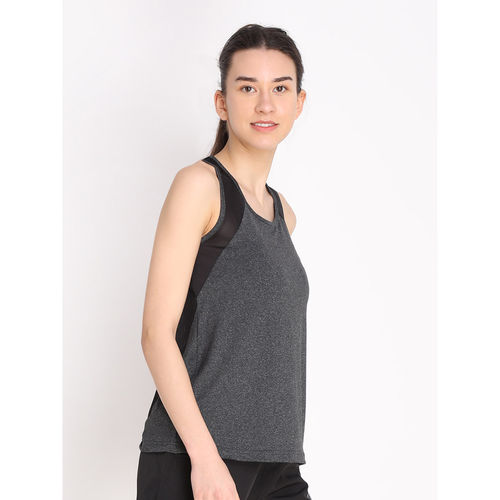 Buy CHKOKKO Colorblock Grey Women Sleeveless Sports Tank Top Online