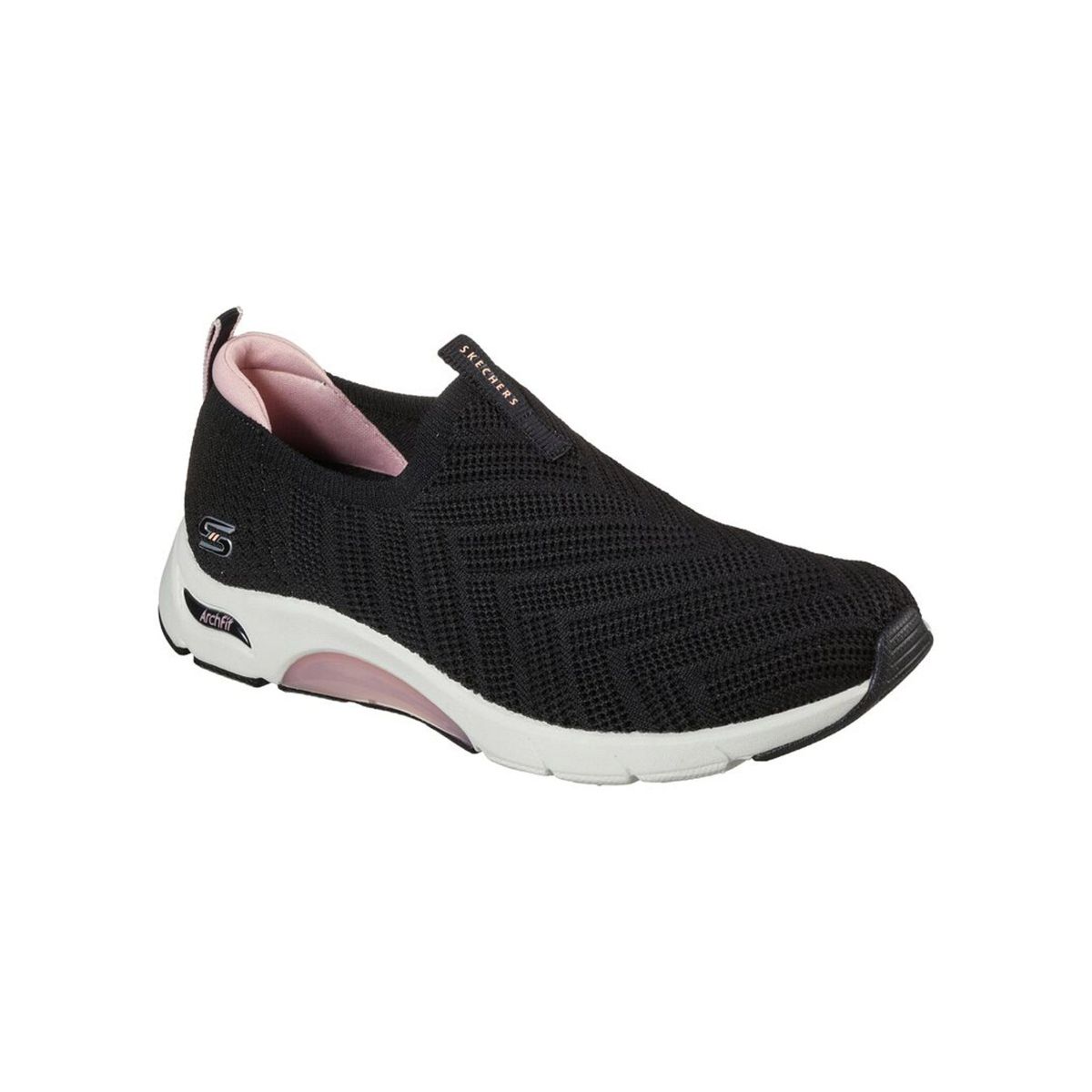 SKECHERS Skech-air Arch Fit - Top Pick Black Arch Fit Slip-on: Buy ...
