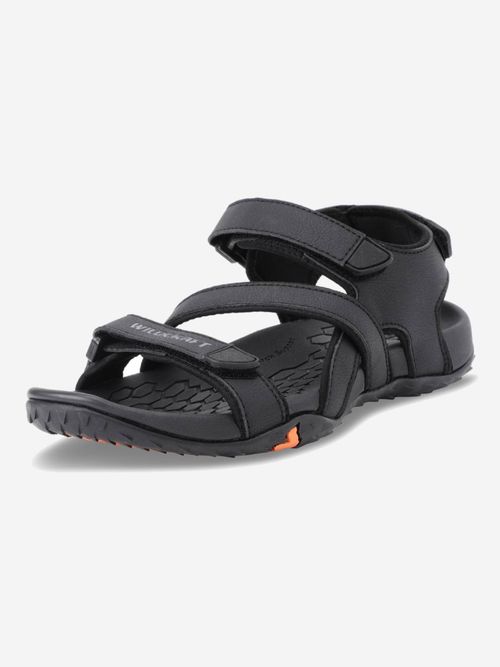 Wildcraft Men Zemu Black Floater Sandals