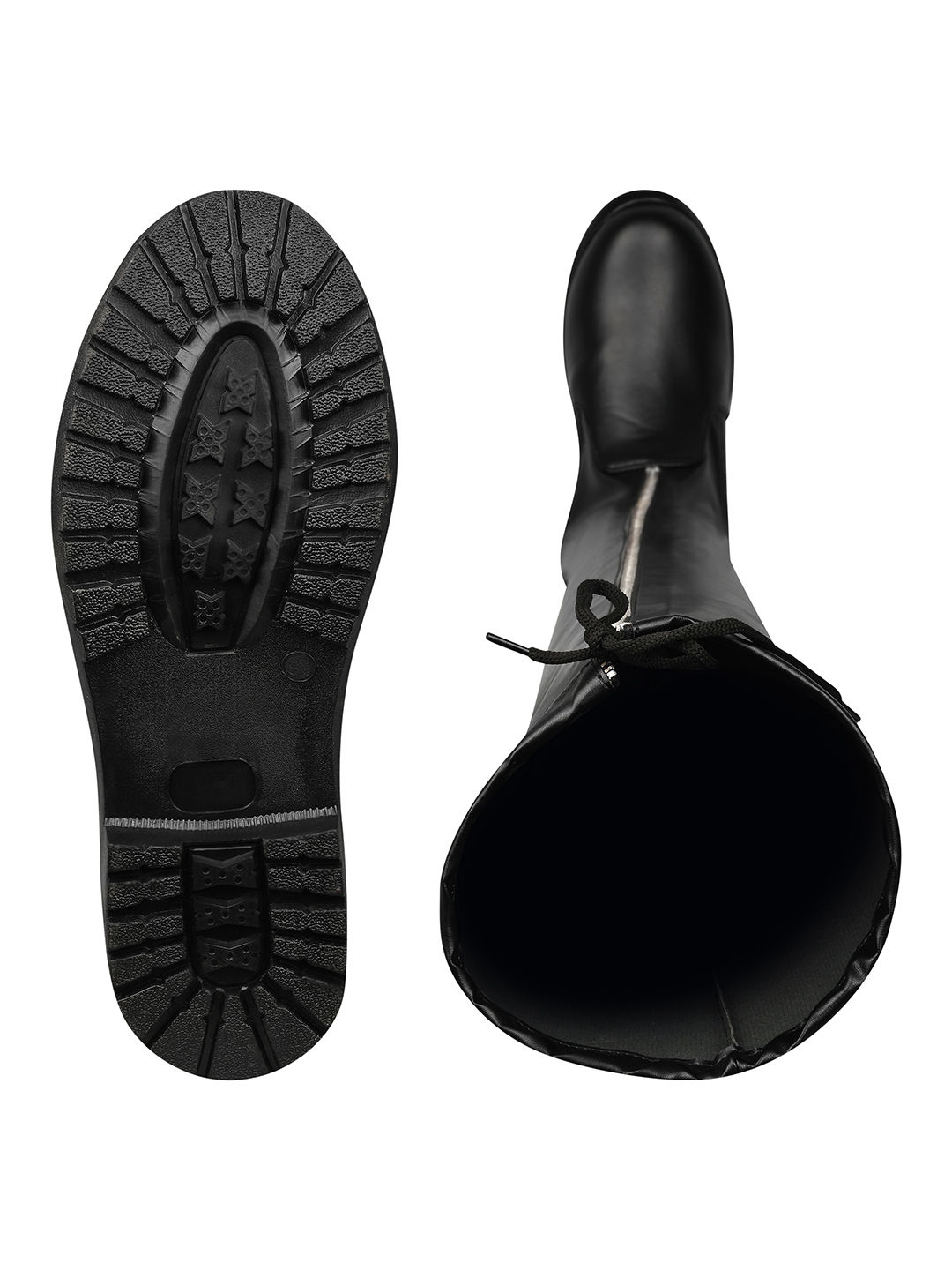 Buy Shoetopia Women Solid Black Boots Online