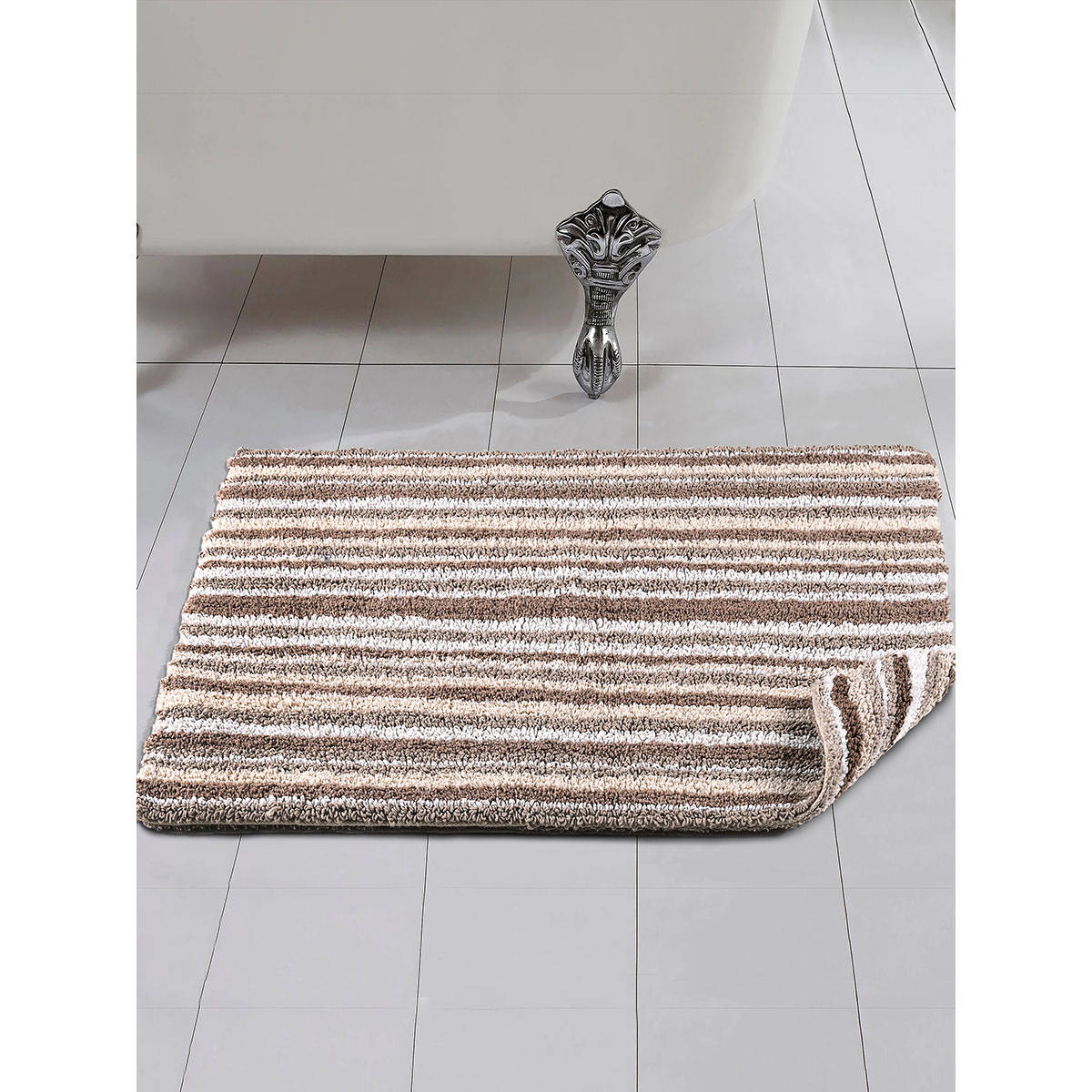 Saral Home Claire Cotton Reversible Bathmat(50X70 Cm)