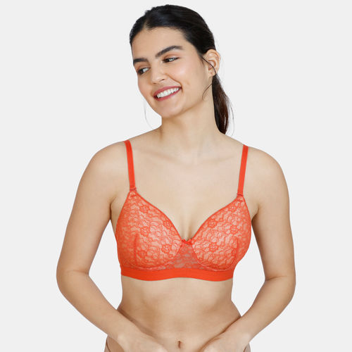 Buy Zivame Beautiful Basics Padded Non Wired 3-4th Coverage Lace