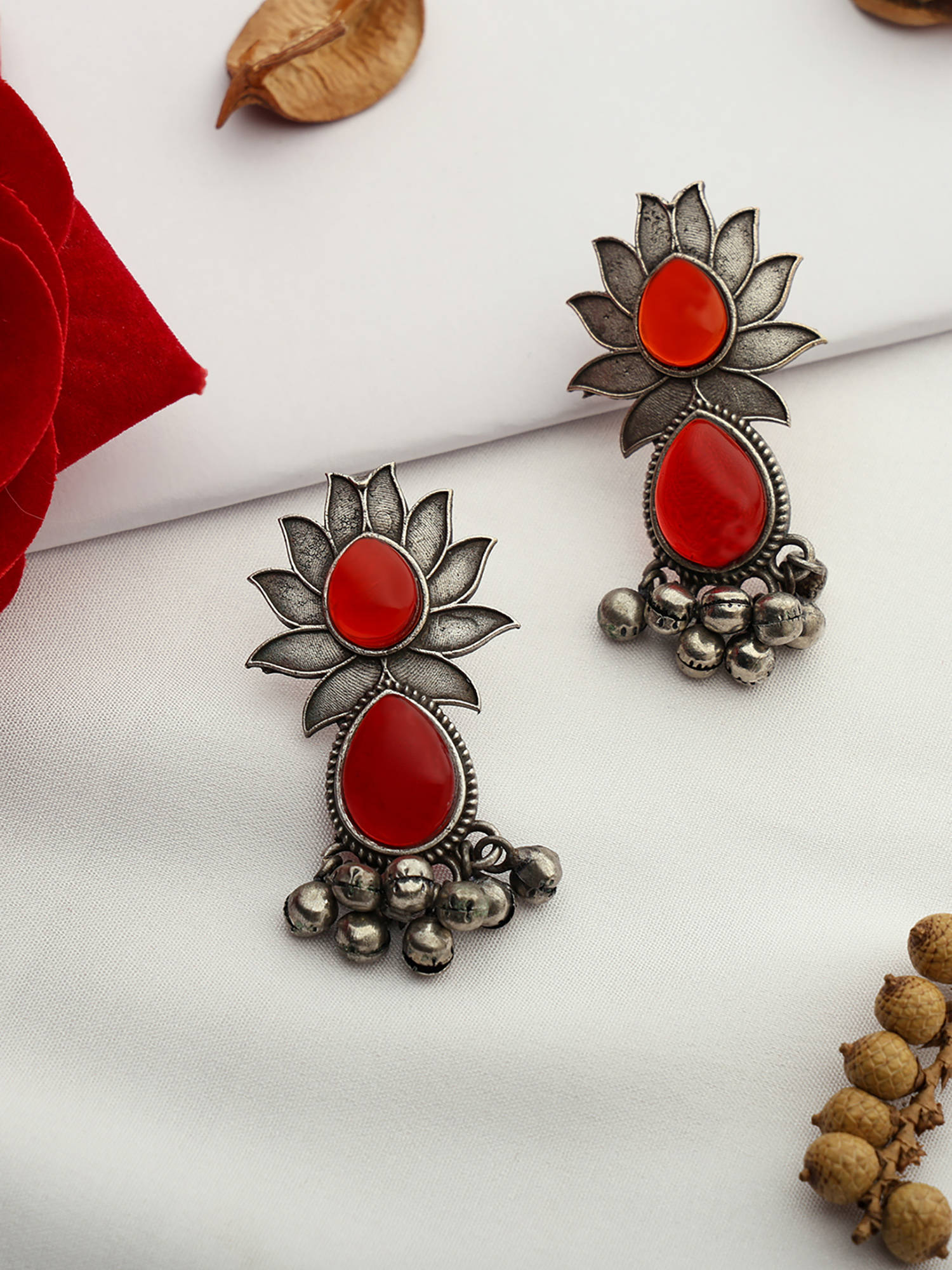 VENI 92.5 Silver-Plated Brass Drop Earrings