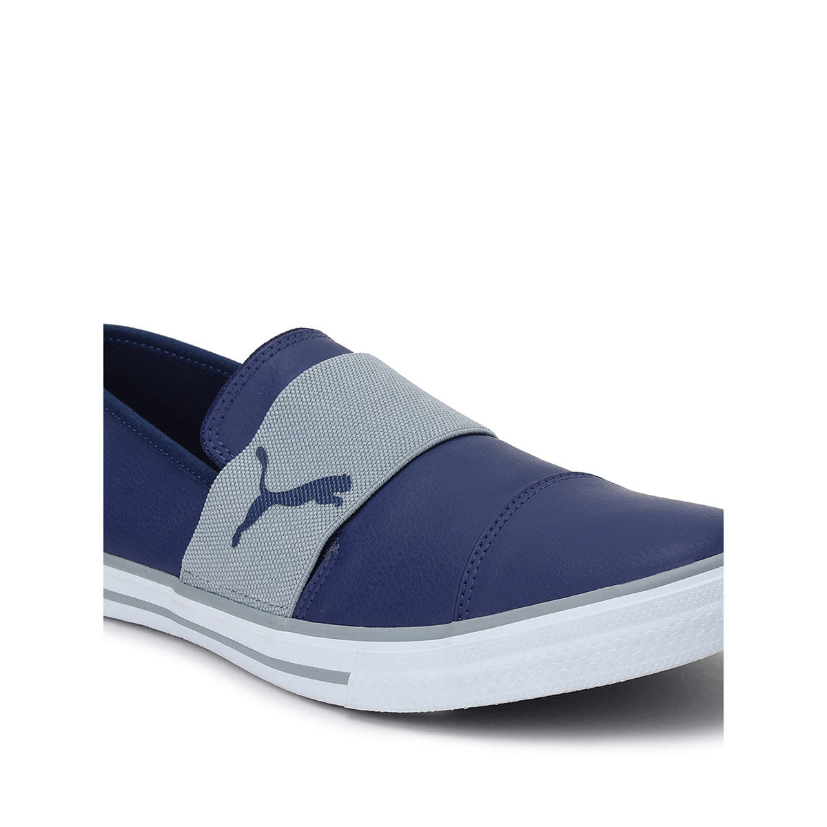 puma slip ons blue