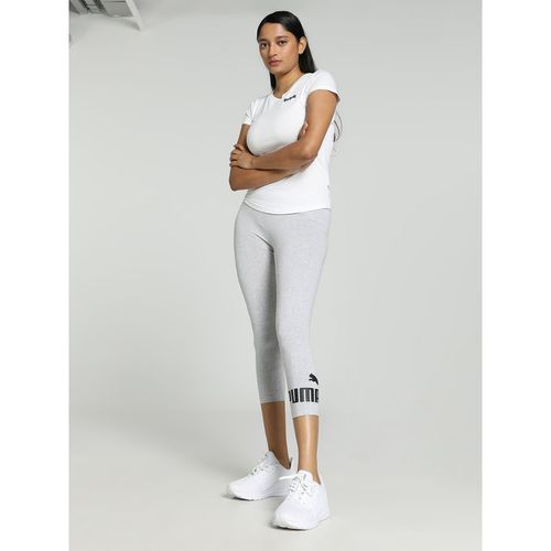 Buy Puma Essentials 3/4 Logo Women Grey Tights Online