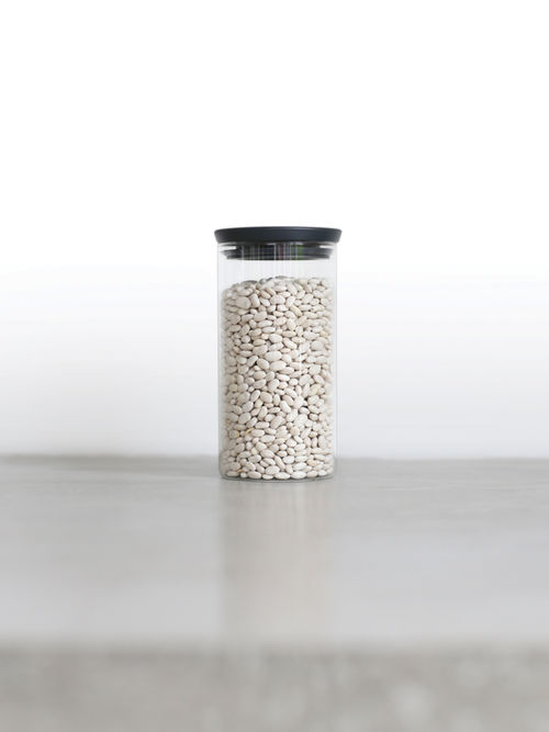 Buy Brabantia Stackable Food Storage Glass Jar, Litre Dark