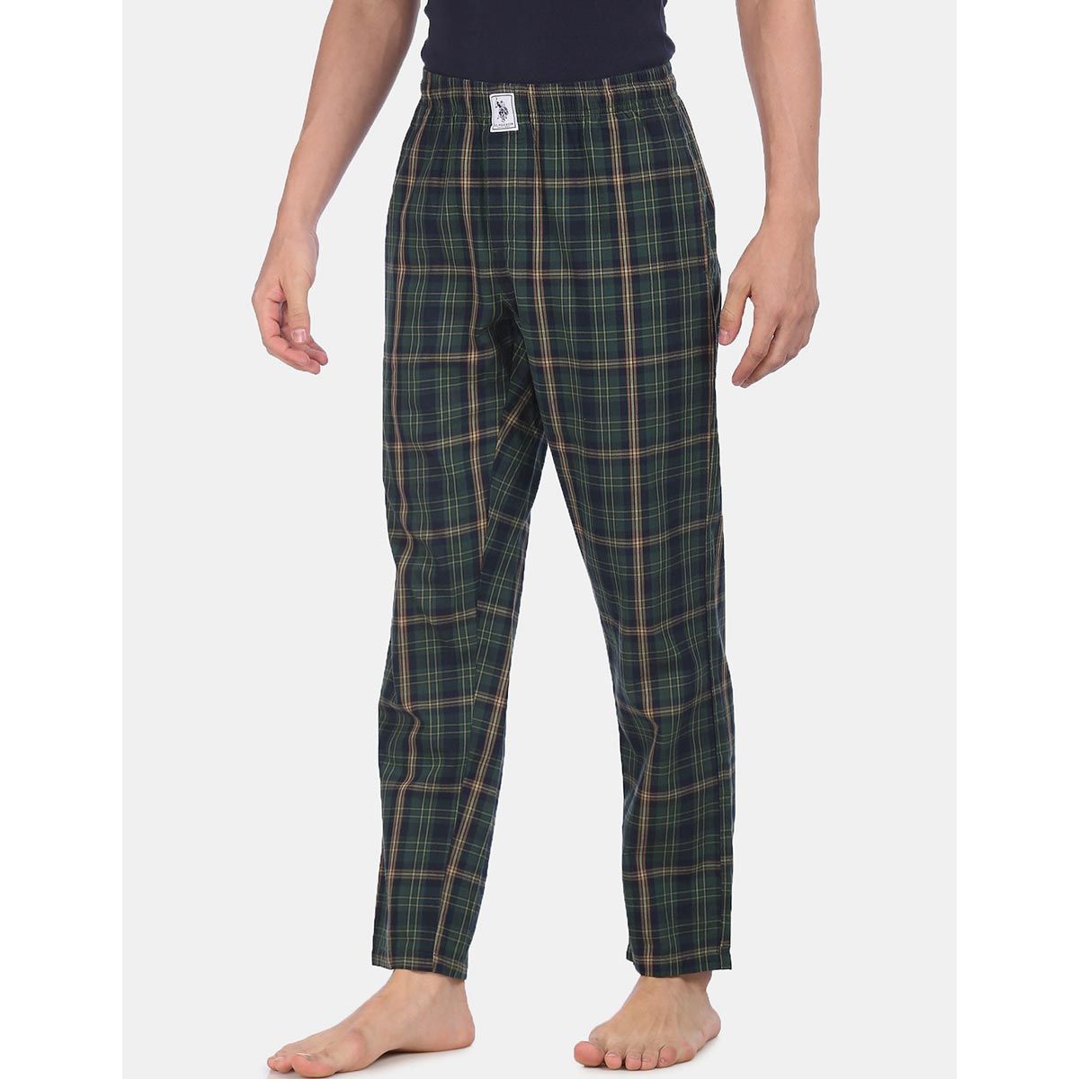 I690 Comfort Fit Solid Cotton Lounge Pants  Pack Of 1  US Polo Assn  India