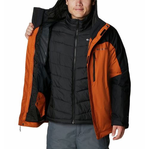 Columbia Mens Orange Omni-Heat Reflective Whirlibird IV Interchange Jacket