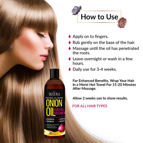 Matra Onion Hair Growth Oil For Hair Fall and Dandruff Treatment: Buy Matra Onion  Hair Growth Oil For Hair Fall and Dandruff Treatment Online at Best Price  in India | Nykaa