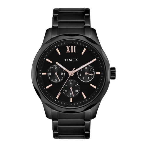 Buy Timex Men Black Round Multifunction Dial Watch- TW0TG7625 Online