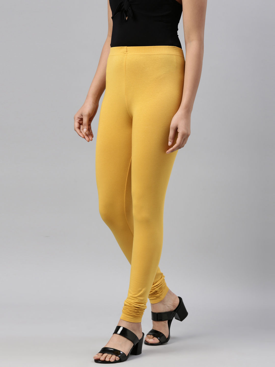 Buy Elleven Yellow Leggings for Women's Online @ Tata CLiQ