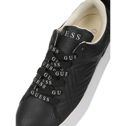 Buy Guess Black Lace-Ups Textured Sneakers Online