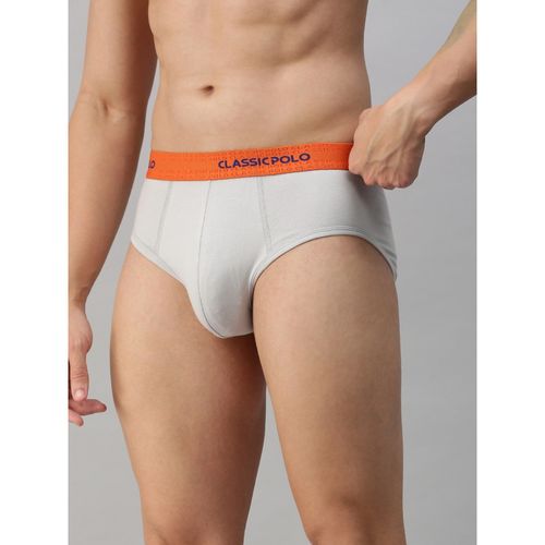 Classic Polo Mens Modal Slim Fit Solid Brief Grey (70 75 CM)