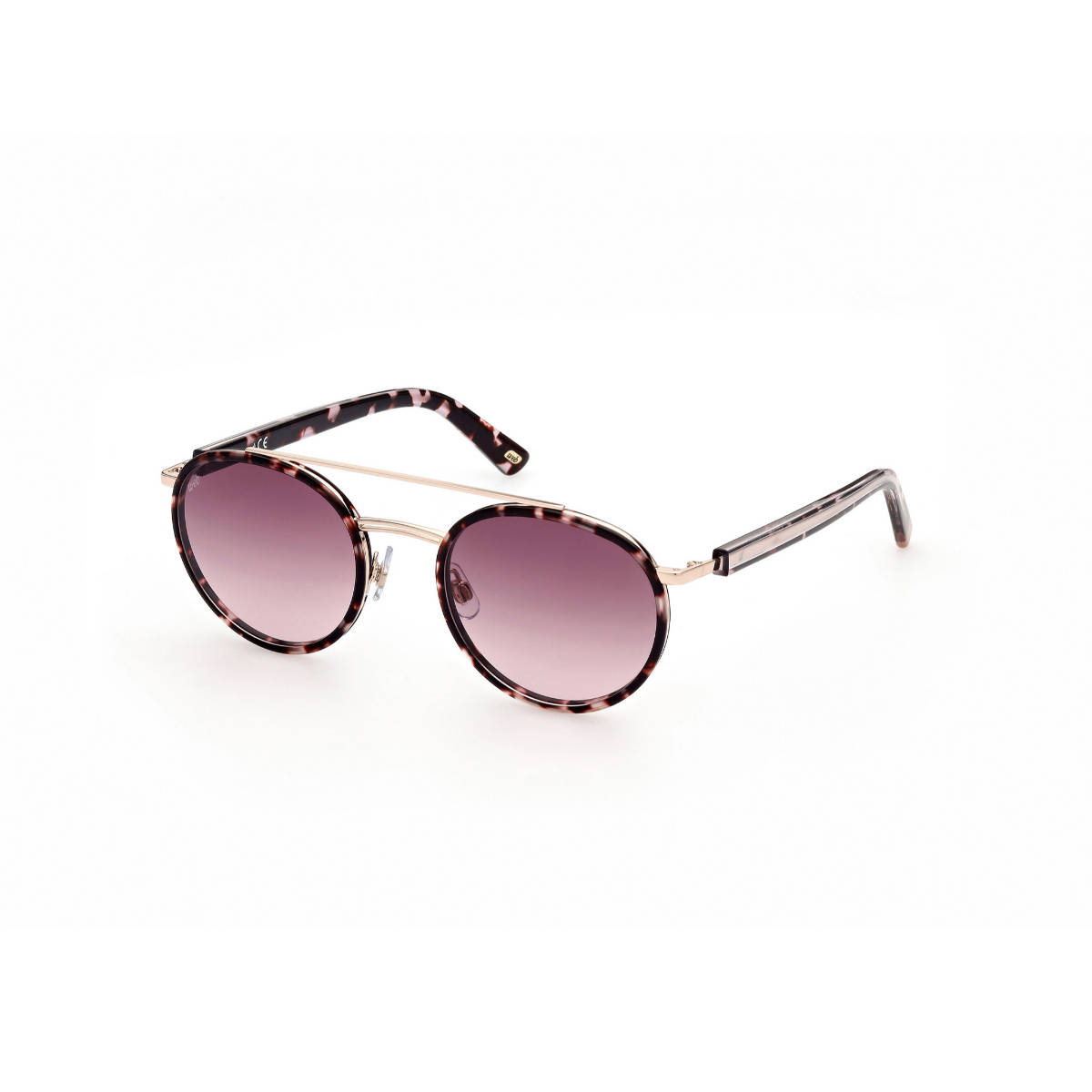 Web Eyewear Purple Metal Unisex Sunglasses WE0225 52 55Z