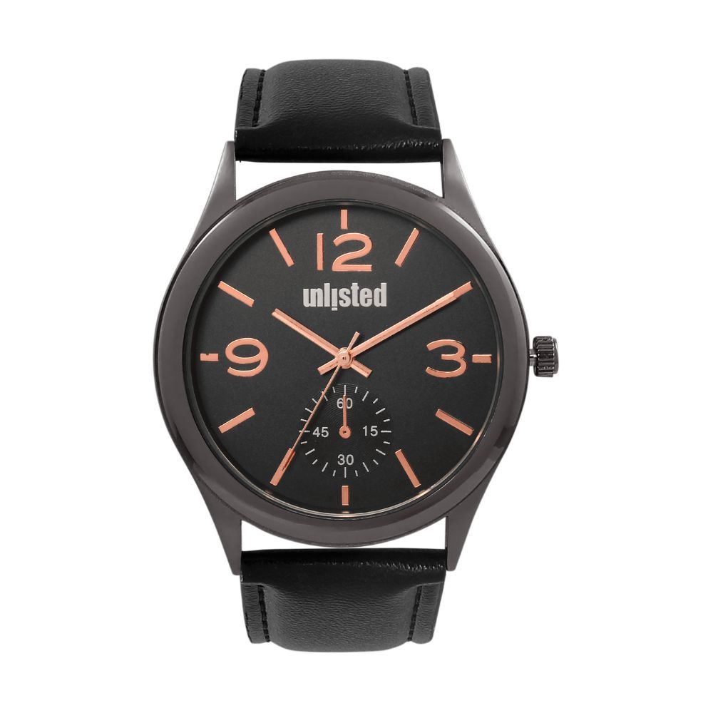 Unlisted by Kenneth Cole Analog Black Dial Men's Watch - 10031432