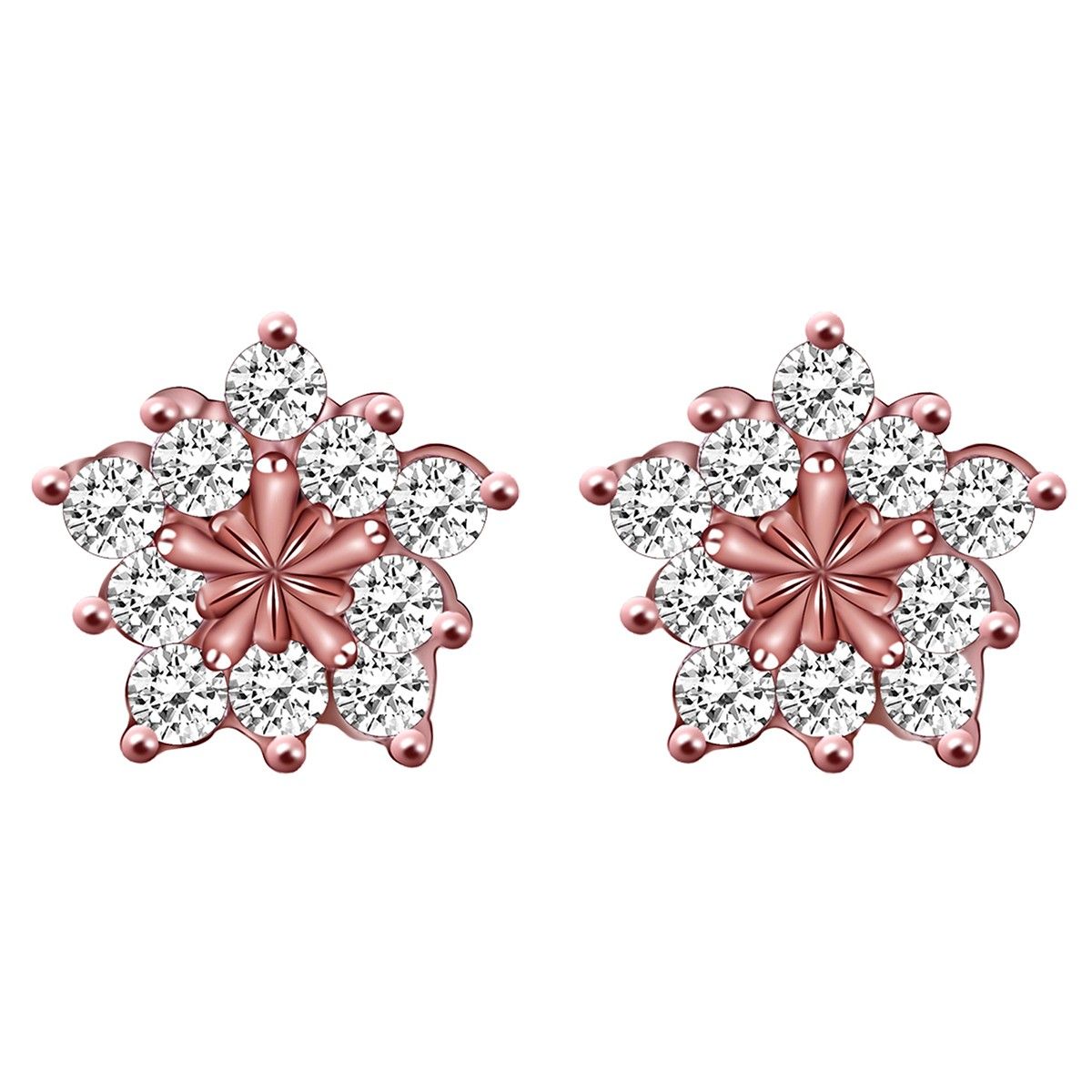 Giva 925 Sterling Rose Gold Shining Star Stud Earrings For Women Buy