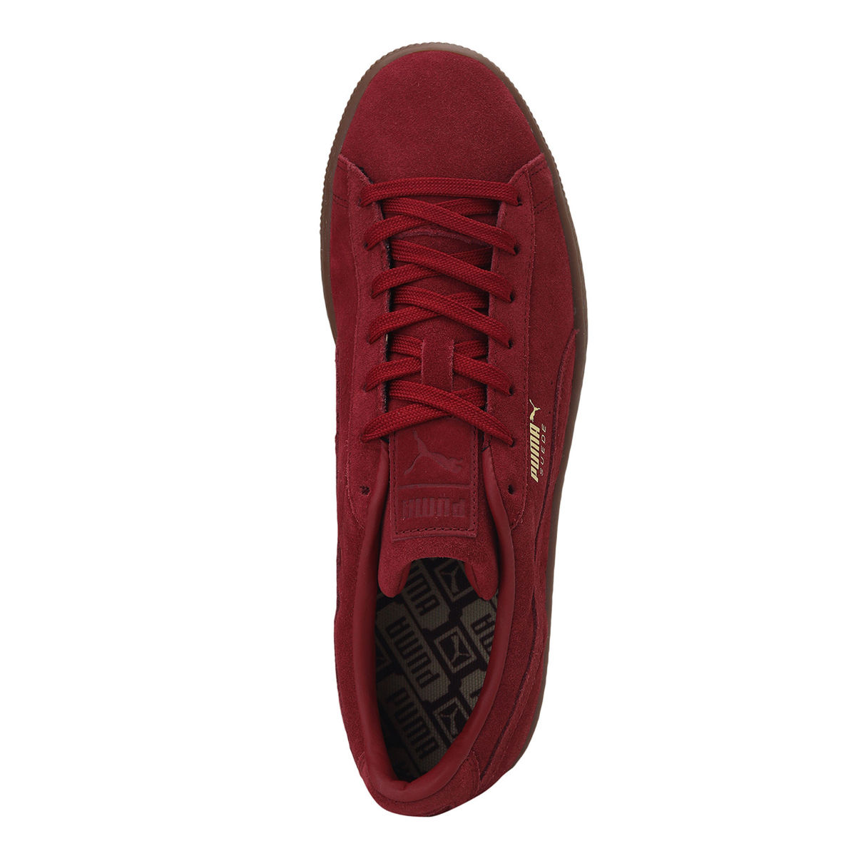 Buy Puma Suede Gum Unisex Red Casual Sneakers UK 8 Online