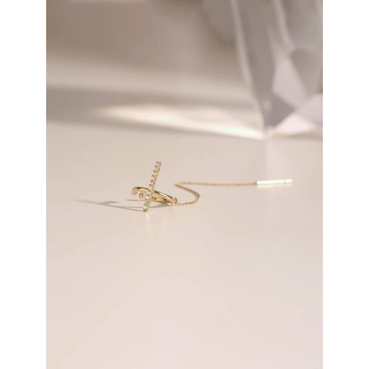 【送料&関税込】ChloAC Gold Tone Brass Earrings Gold-tone Big Chain Drop Earrings | Claire's US
