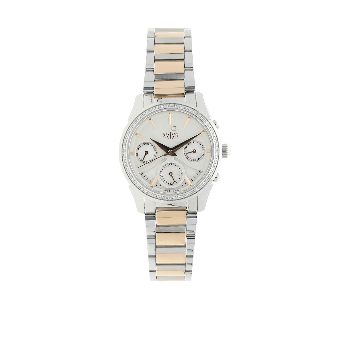 Xylys Mother of Pearl Dial Two Toned Stainless Steel Strap Watch: Buy ...