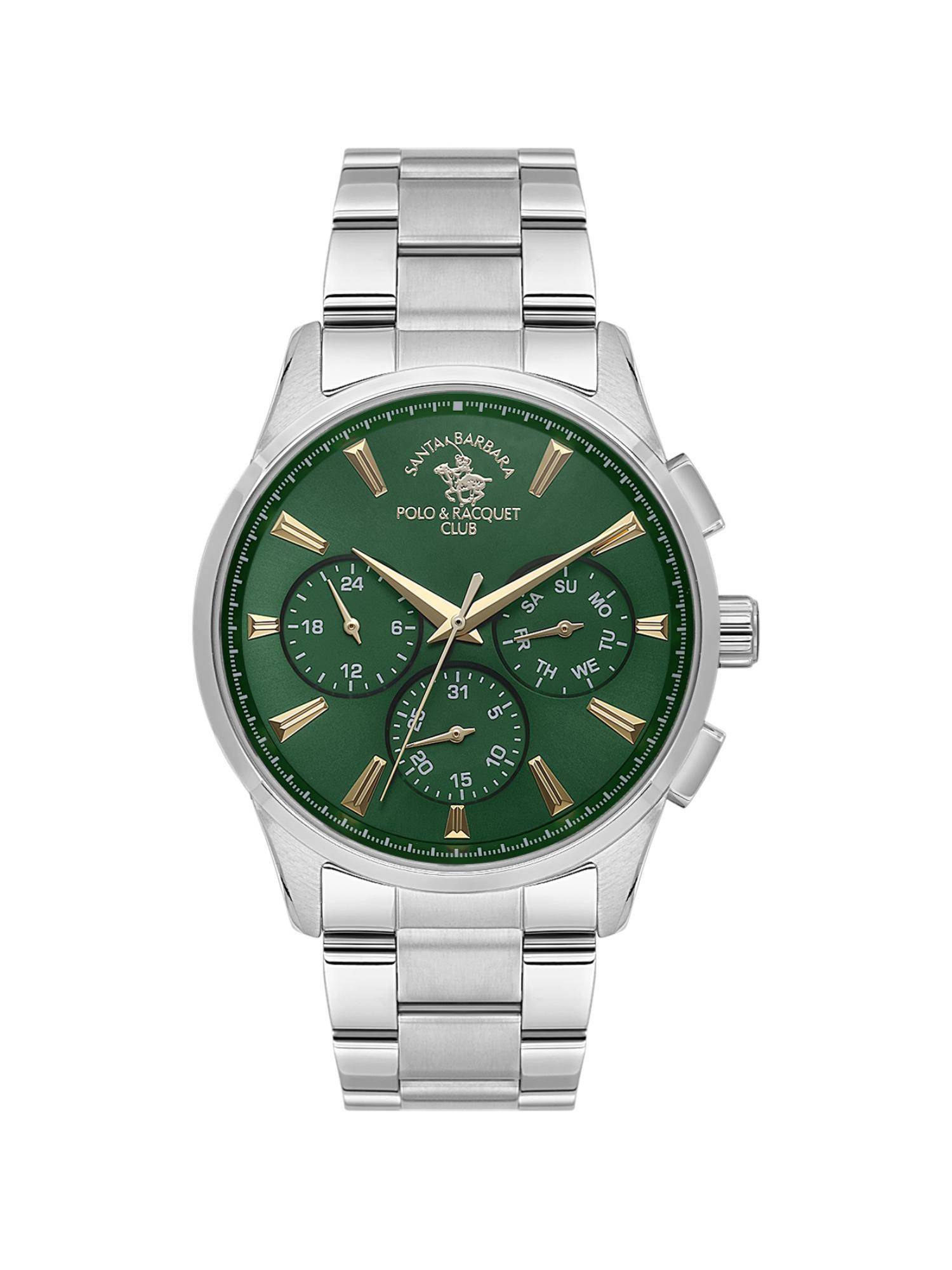 Santa Barbara Polo & Racquet Club Men Quartz Green Dial Analog Watch - SB.1.10648-4 (M)