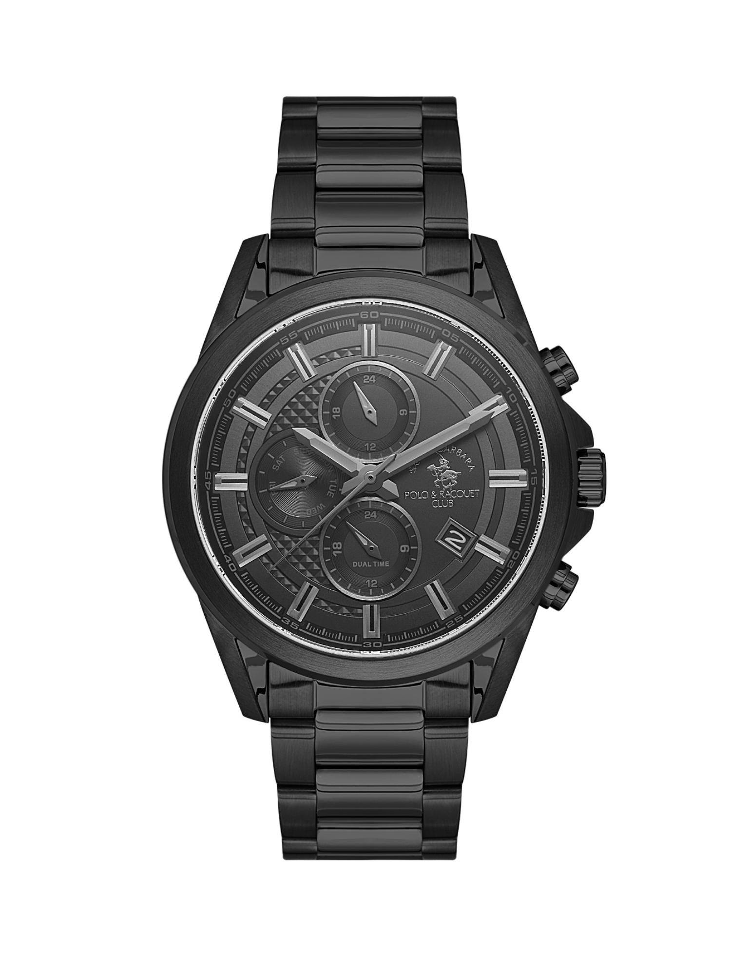 Santa Barbara Polo & Racquet Club Men Quartz Black Dial Analog Watch - SB.1.10675-6 (M)