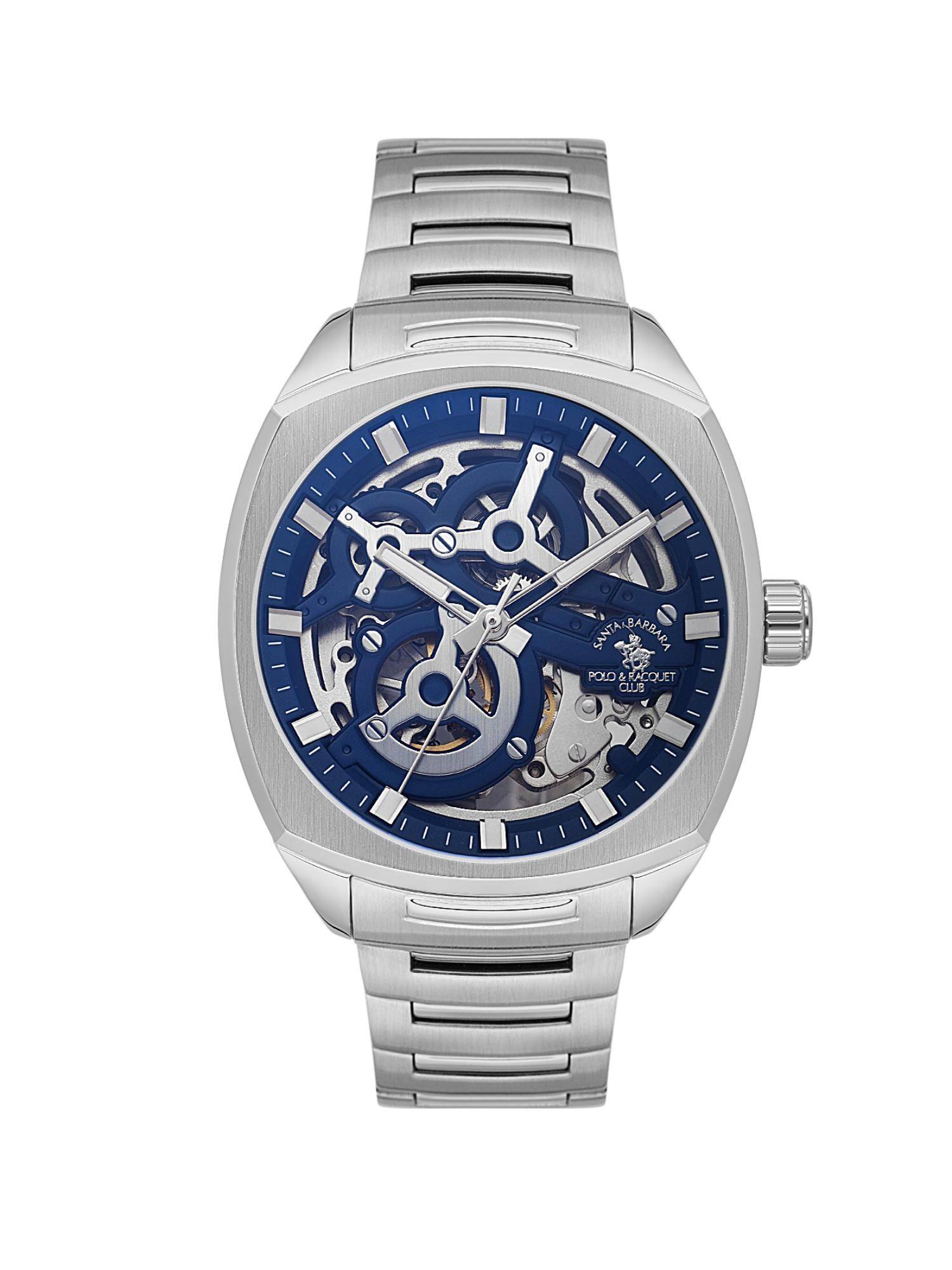 Santa Barbara Polo & Racquet Club Men Automatic Blue Dial Analog Watch - SB.5.10006-3 (M)