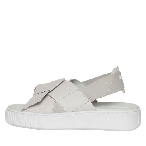 Buy Puma Platform Leather Women's Grey Sandals Online