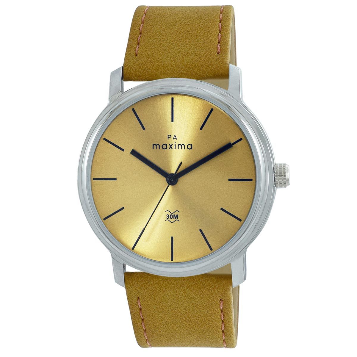 Buy Maxima Analog Silver Dial Gold Strap Watch For Men (48292CMGT) Online  at Best Prices in India - JioMart.