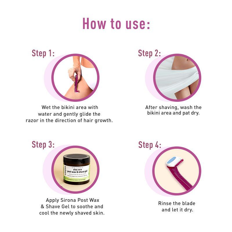 Sirona Disposable Bikini Line Razor for Women 3 Razors Buy Sirona