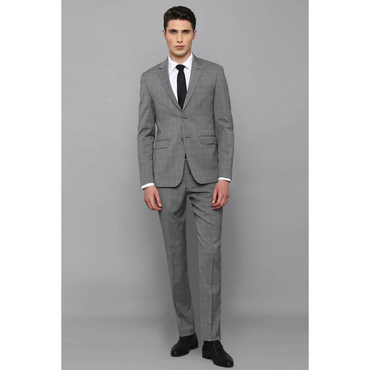 Louis philippe hot sale grey suit