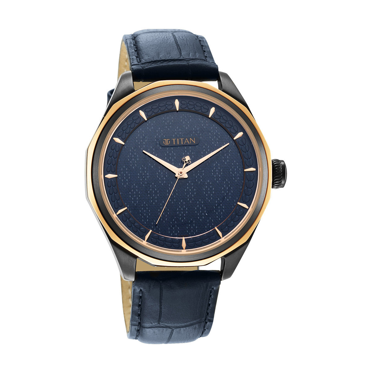 Buy Titan 1829KL01F-Blue Dial Analog Watch for Men (Set of 2) Online